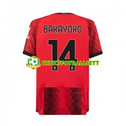 Herre AC Milan drakt Tiemoue Bakayoko 14 Hjemme 2023-2024 Korte Ermer