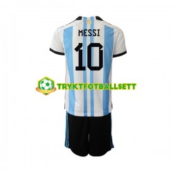 3-13 år Barn Argentina drakt Messi 10 Hjemme VM 2022 Korte Ermer 3-13 år Barn Argentina drakt Messi 10 Hjemme VM 2022 Korte Ermer