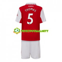 3-13 år Barn Arsenal drakt Thomas Partey 5 Hjemme 2022-23 Korte Ermer