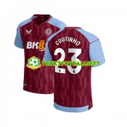 Herre Aston Villa drakt Philippe Coutinho 23 Hjemme 2023-2024 Korte Ermer Herre Aston Villa drakt Philippe Coutinho 23 Hjemme 2023-2024 Korte Ermer