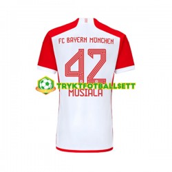 Herre FC Bayern München drakt Jamal Musiala 42 Hjemme 2023-2024 Korte Ermer Herre FC Bayern München drakt Jamal Musiala 42 Hjemme 2023-2024 Korte Ermer