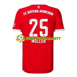 Herre FC Bayern München drakt Muller 25 Hjemme 2022-23 Korte Ermer Herre FC Bayern München drakt Muller 25 Hjemme 2022-23 Korte Ermer