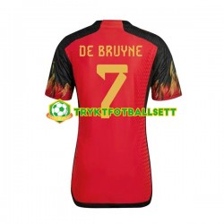 Herre Belgia drakt De Bruyne 7 Hjemme VM 2022 Korte Ermer Herre Belgia drakt De Bruyne 7 Hjemme VM 2022 Korte Ermer