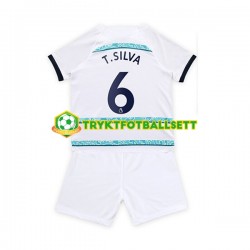 3-13 år Barn Chelsea drakt T. Silva 6 Borte 2022-23 Korte Ermer