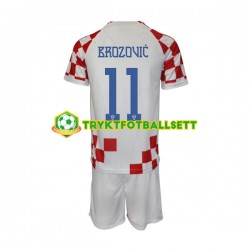 3-13 år Barn Kroatia drakt Brozovic 11 Hjemme VM 2022 Korte Ermer 3-13 år Barn Kroatia drakt Brozovic 11 Hjemme VM 2022 Korte Ermer
