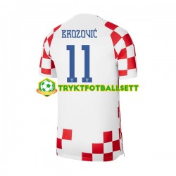 Herre Kroatia drakt Brozovic 11 Hjemme VM 2022 Korte Ermer Herre Kroatia drakt Brozovic 11 Hjemme VM 2022 Korte Ermer