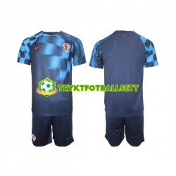 3-13 år Barn Kroatia drakt Borte VM 2022 Korte Ermer 3-13 år Barn Kroatia drakt Borte VM 2022 Korte Ermer