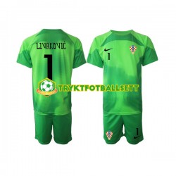 3-13 år Barn Keeper Kroatia drakt Livakovic 1 Borte VM 2022 Korte Ermer 3-13 år Barn Keeper Kroatia drakt Livakovic 1 Borte VM 2022 Korte Ermer