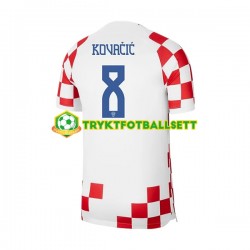 Herre Kroatia drakt Kovacic 8 Hjemme VM 2022 Korte Ermer Herre Kroatia drakt Kovacic 8 Hjemme VM 2022 Korte Ermer
