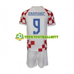 3-13 år Barn Kroatia drakt Kramaric 9 Hjemme VM 2022 Korte Ermer 3-13 år Barn Kroatia drakt Kramaric 9 Hjemme VM 2022 Korte Ermer