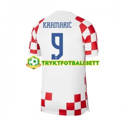 Herre Kroatia drakt Kramaric 9 Hjemme VM 2022 Korte Ermer Herre Kroatia drakt Kramaric 9 Hjemme VM 2022 Korte Ermer