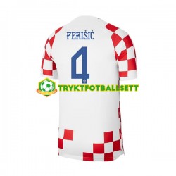 Herre Kroatia drakt Perisic 4 Hjemme VM 2022 Korte Ermer Herre Kroatia drakt Perisic 4 Hjemme VM 2022 Korte Ermer