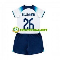 3-13 år Barn England drakt Bellingham 26 Hjemme VM 2022 Korte Ermer 3-13 år Barn England drakt Bellingham 26 Hjemme VM 2022 Korte Ermer