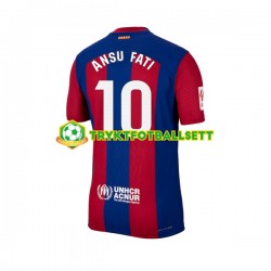 Herre FC Barcelona drakt Ansu Fati 10 Hjemme 2023-2024 Korte Ermer Herre FC Barcelona drakt Ansu Fati 10 Hjemme 2023-2024 Korte Ermer