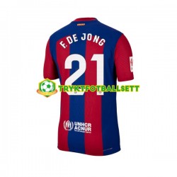 Herre FC Barcelona drakt Frenkie de Jong 21 Hjemme 2023-2024 Korte Ermer Herre FC Barcelona drakt Frenkie de Jong 21 Hjemme 2023-2024 Korte Ermer
