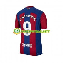 Herre FC Barcelona drakt Robert Lewandowski 9 Hjemme 2023-2024 Korte Ermer Herre FC Barcelona drakt Robert Lewandowski 9 Hjemme 2023-2024 Korte Ermer