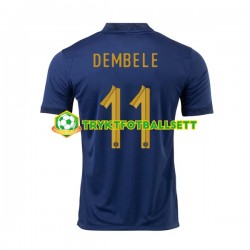 Herre Frankrike drakt Dembele 11 Hjemme VM 2022 Korte Ermer Herre Frankrike drakt Dembele 11 Hjemme VM 2022 Korte Ermer