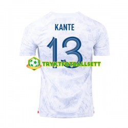 Herre Frankrike drakt Kante 13 Borte VM 2022 Korte Ermer Herre Frankrike drakt Kante 13 Borte VM 2022 Korte Ermer