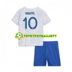 3-13 år Barn Frankrike drakt Mbappé 10 Borte VM 2022 Korte Ermer 3-13 år Barn Frankrike drakt Mbappé 10 Borte VM 2022 Korte Ermer
