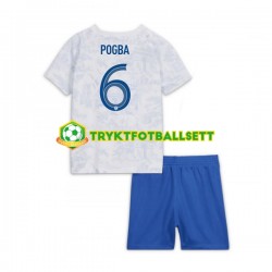3-13 år Barn Frankrike drakt Pogba 6 Borte VM 2022 Korte Ermer 3-13 år Barn Frankrike drakt Pogba 6 Borte VM 2022 Korte Ermer