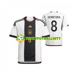 Herre Tyskland drakt Leon Goretzka 8 Hjemme VM 2022 Korte Ermer