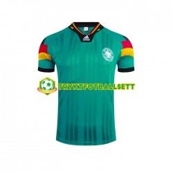 Herre Tyskland drakt 1992 Retro Borte Korte Ermer Herre Tyskland drakt 1992 Retro Borte Korte Ermer