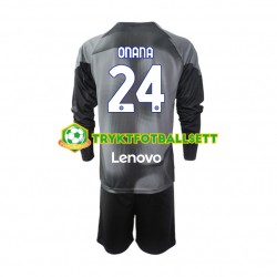 3-13 år Barn Keeper Inter Milan drakt Andre Onana 24 Hjemme 2022-23 Langermet 3-13 år Barn Keeper Inter Milan drakt Andre Onana 24 Hjemme 2022-23 Langermet