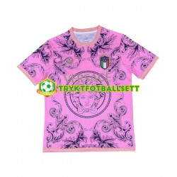 Herre Italia drakt Versace 2023-2024 Rosa Korte Ermer Herre Italia drakt Versace 2023-2024 Rosa Korte Ermer