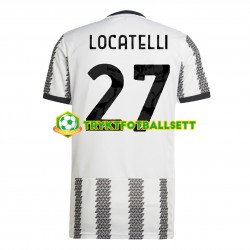 Herre Juventus drakt Locatelli 27 Hjemme 2022-23 Korte Ermer Herre Juventus drakt Locatelli 27 Hjemme 2022-23 Korte Ermer