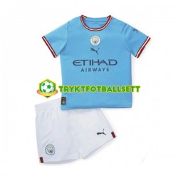 3-13 år Barn Manchester City drakt Hjemme 2022-23 Korte Ermer 3-13 år Barn Manchester City drakt Hjemme 2022-23 Korte Ermer