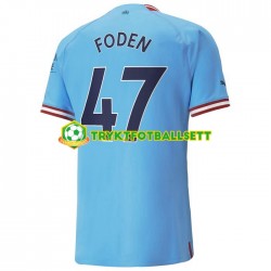 Herre Manchester City drakt Foden 47 Hjemme 2022-23 Korte Ermer Herre Manchester City drakt Foden 47 Hjemme 2022-23 Korte Ermer