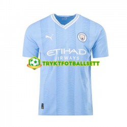 Herre Manchester City drakt J. ALVAREZ 19 Hjemme 2023-2024 Korte Ermer