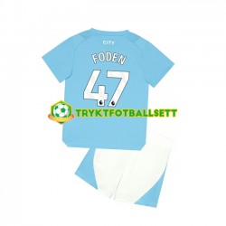3-13 år Barn Manchester City drakt Phil Foden 47 Hjemme 2023-2024 Korte Ermer 3-13 år Barn Manchester City drakt Phil Foden 47 Hjemme 2023-2024 Korte Ermer