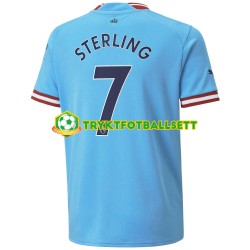 Herre Manchester City drakt Sterling 7 Hjemme 2022-23 Korte Ermer Herre Manchester City drakt Sterling 7 Hjemme 2022-23 Korte Ermer