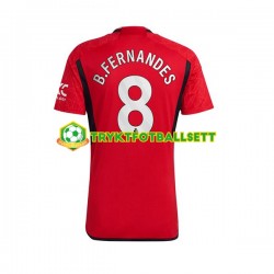 Herre Manchester Utd drakt B.Fernandes 8 Hjemme 2023-2024 Korte Ermer Herre Manchester Utd drakt B.Fernandes 8 Hjemme 2023-2024 Korte Ermer
