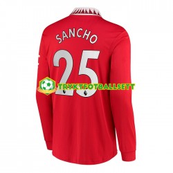 Herre Manchester Utd drakt Jadon Sancho 25 Hjemme 2022-23 Langermet Herre Manchester Utd drakt Jadon Sancho 25 Hjemme 2022-23 Langermet