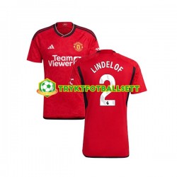 Herre Manchester Utd drakt Lindelof 2 Hjemme 2023-2024 Korte Ermer Herre Manchester Utd drakt Lindelof 2 Hjemme 2023-2024 Korte Ermer