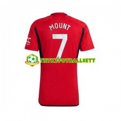 Herre Manchester Utd drakt Mount 7 Hjemme 2023-2024 Korte Ermer Herre Manchester Utd drakt Mount 7 Hjemme 2023-2024 Korte Ermer