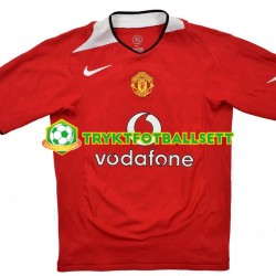Herre Manchester Utd drakt - Retro Hjemme 2004 2006 Korte Ermer Herre Manchester Utd drakt - Retro Hjemme 2004 2006 Korte Ermer