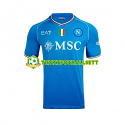 Herre Napoli drakt Khvicha Kvaratskhelia 77 Hjemme 2023-2024 Korte Ermer