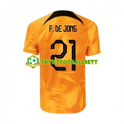 Herre Nederland drakt Frenkie de Jong 21 Hjemme VM 2022 Korte Ermer Herre Nederland drakt Frenkie de Jong 21 Hjemme VM 2022 Korte Ermer