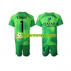 3-13 år Barn Keeper Paris Saint-Germain drakt Keylor Navas 1 Hjemme 2022-23 Korte Ermer 3-13 år Barn Keeper Paris Saint-Germain drakt Keylor Navas 1 Hjemme 2022-23 Korte Ermer