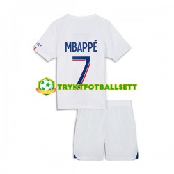 3-13 år Barn Paris Saint-Germain drakt Mbappé 7 Tredje 2022-23 Korte Ermer 3-13 år Barn Paris Saint-Germain drakt Mbappé 7 Tredje 2022-23 Korte Ermer