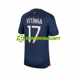 Herre Paris Saint-Germain drakt Vitinha 17 Hjemme 2023-2024 Korte Ermer Herre Paris Saint-Germain drakt Vitinha 17 Hjemme 2023-2024 Korte Ermer