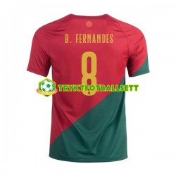 Herre Portugal drakt B.Fernandes 8 Hjemme VM 2022 Korte Ermer Herre Portugal drakt B.Fernandes 8 Hjemme VM 2022 Korte Ermer