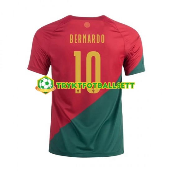 Herre Portugal drakt Bernardo 10 Hjemme VM 2022 Korte Ermer