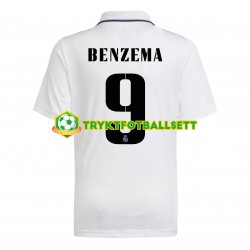 Herre Real Madrid drakt Benzema 9 Hjemme 2022-23 Korte Ermer Herre Real Madrid drakt Benzema 9 Hjemme 2022-23 Korte Ermer