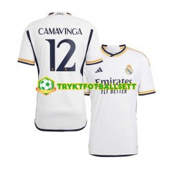 Herre Real Madrid drakt Camavinga 12 Hjemme 2023-2024 Korte Ermer Herre Real Madrid drakt Camavinga 12 Hjemme 2023-2024 Korte Ermer