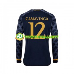 Herre Real Madrid drakt EDUARDO CAMAVINGA 12 Borte 2023-2024 Langermet Herre Real Madrid drakt EDUARDO CAMAVINGA 12 Borte 2023-2024 Langermet