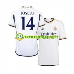 Herre Real Madrid drakt JOSELU 14 Hjemme 2023-2024 Korte Ermer Herre Real Madrid drakt JOSELU 14 Hjemme 2023-2024 Korte Ermer